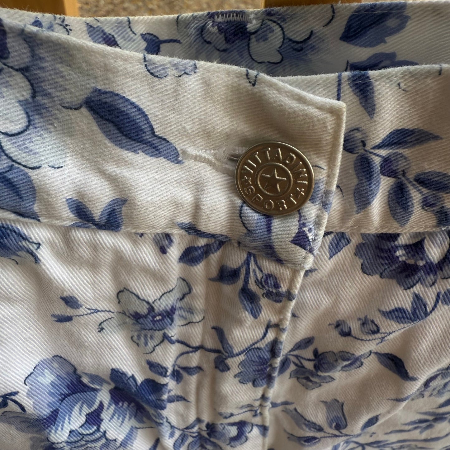 Adrienne Vittadini Vintage 90s High Waist f Denim Shorts Floral