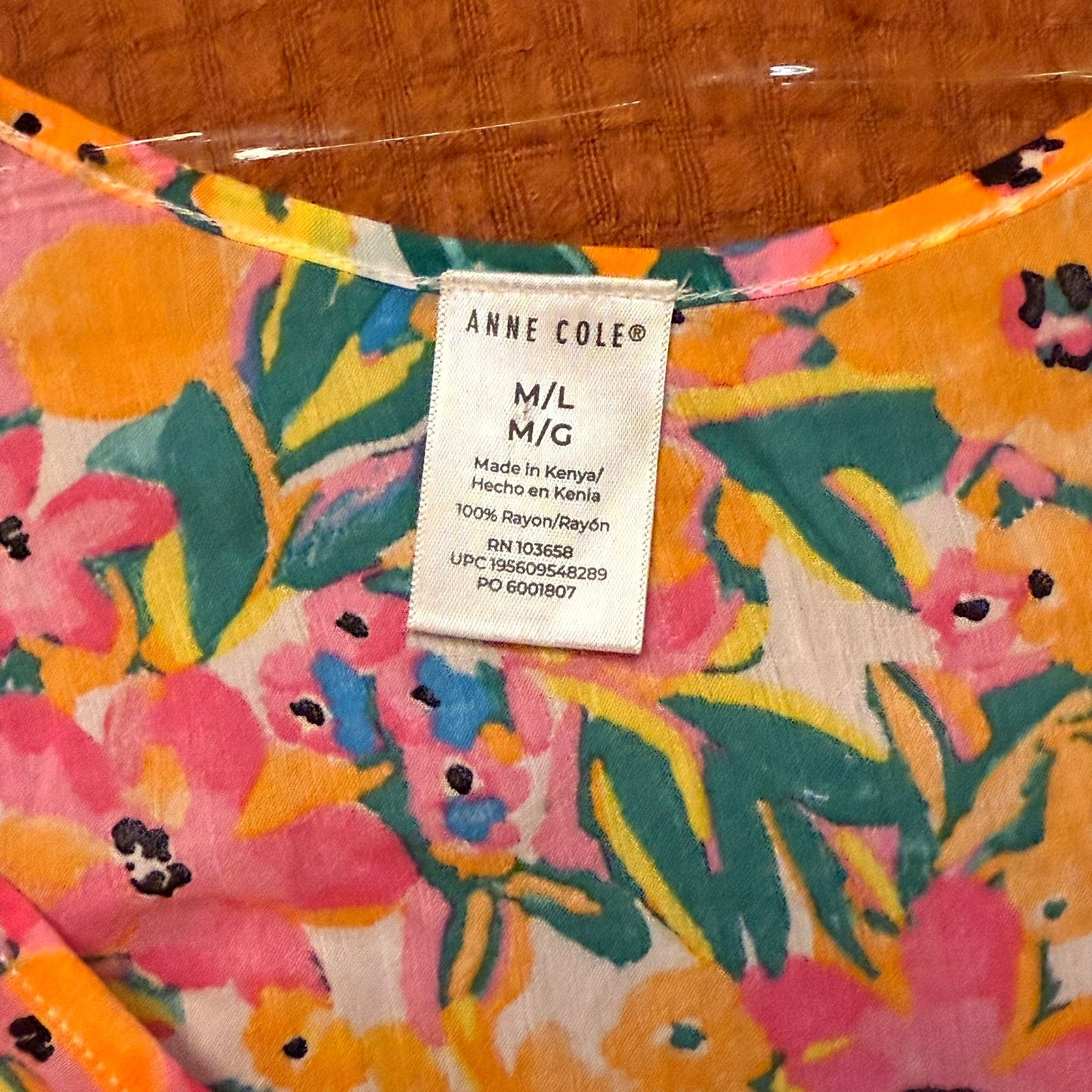 Anne Cole Size M/L NWT Bright Multicolor Floral
