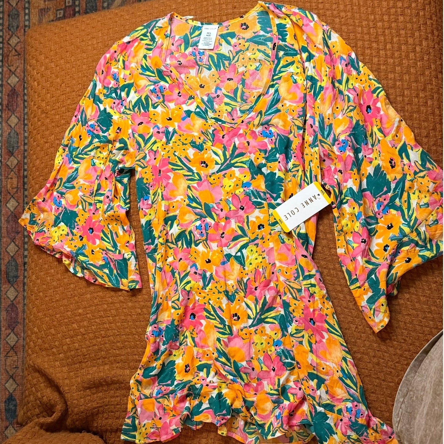 Anne Cole Size M/L NWT Bright Multicolor Floral