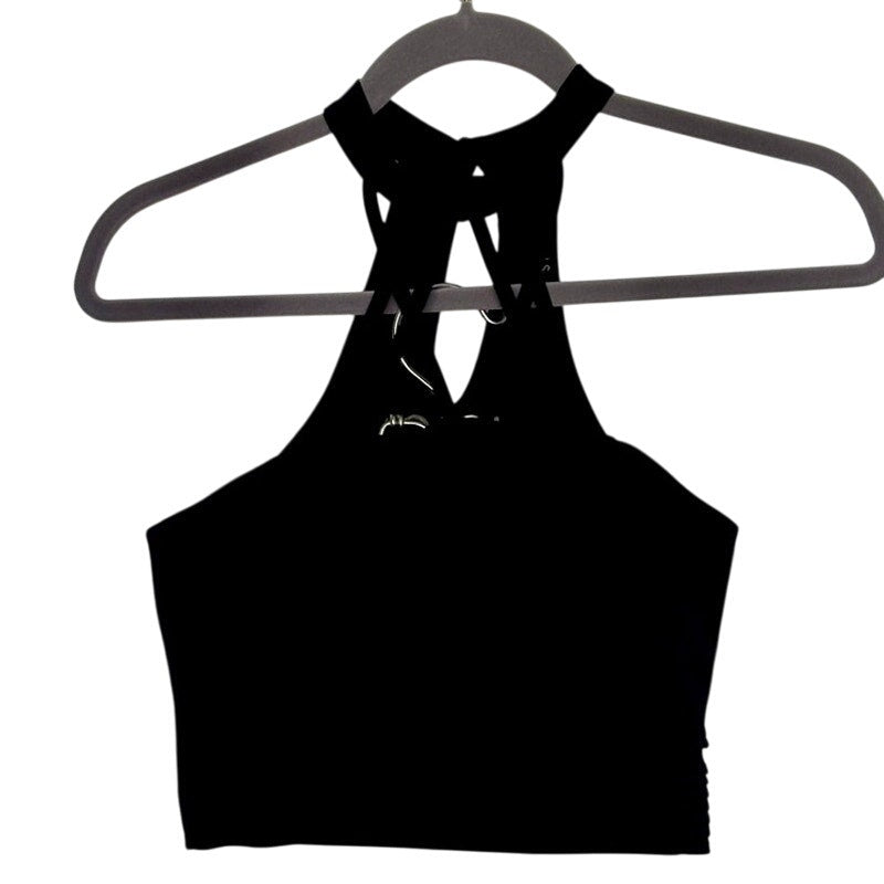 Iris mock neck criss cross crop top size small