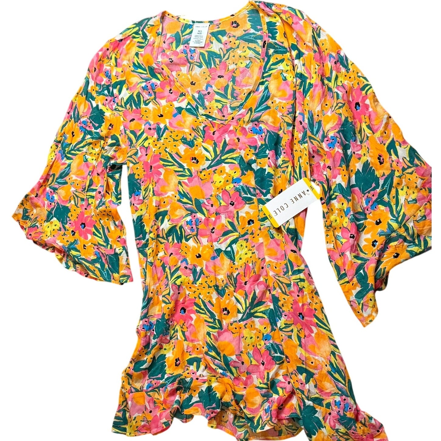 Anne Cole Size M/L NWT Bright Multicolor Floral
