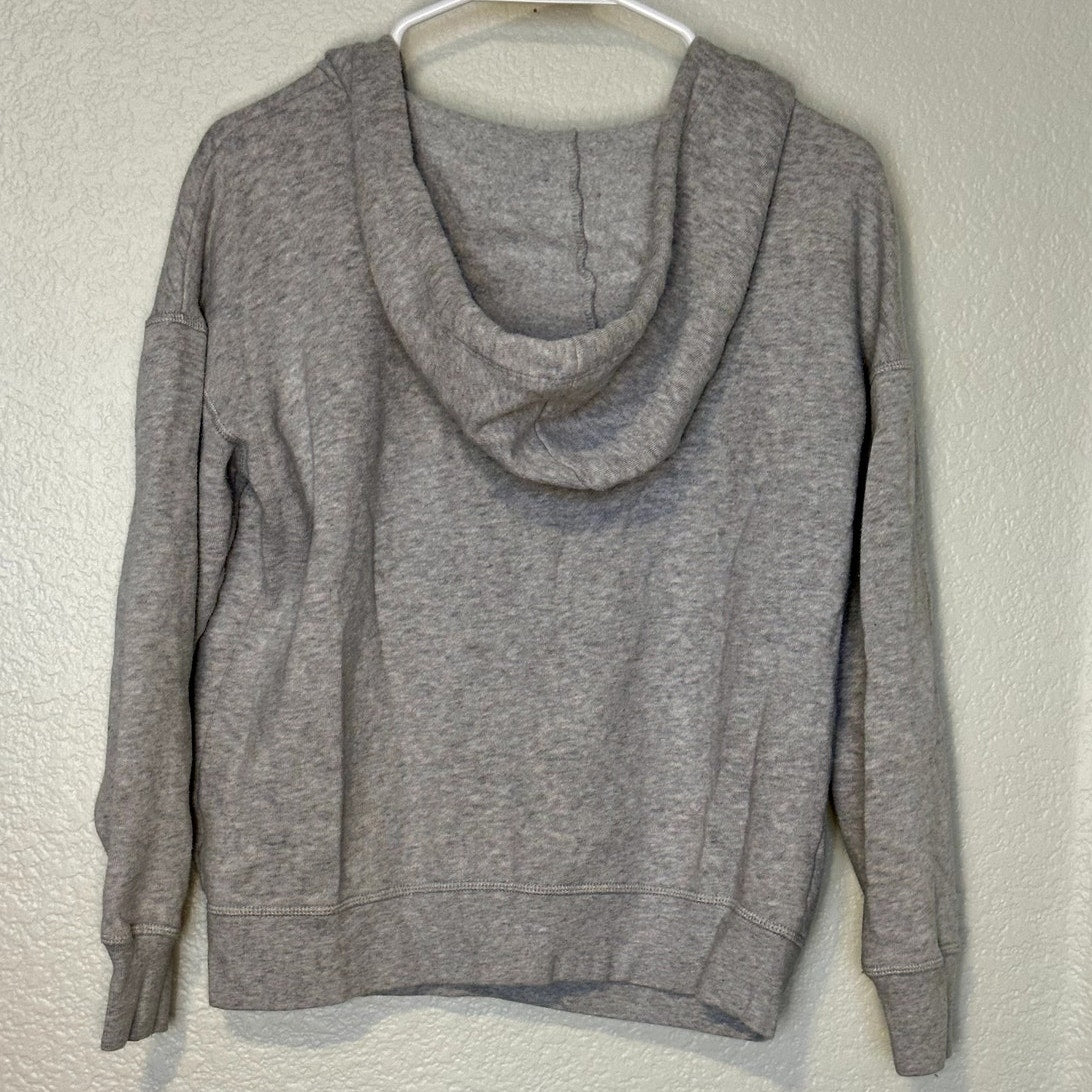 American Eagle Cropped Embroidered Hoodie sz sm
