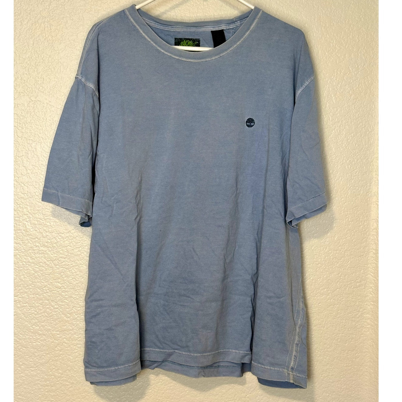 Timberland Light Blue T Shirt XXL Embroidered logo