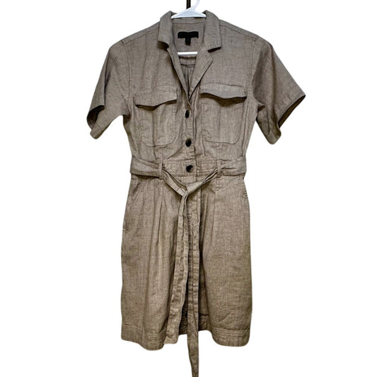 Banana Republic Linen Blend Safari Dress with Belt sz 2