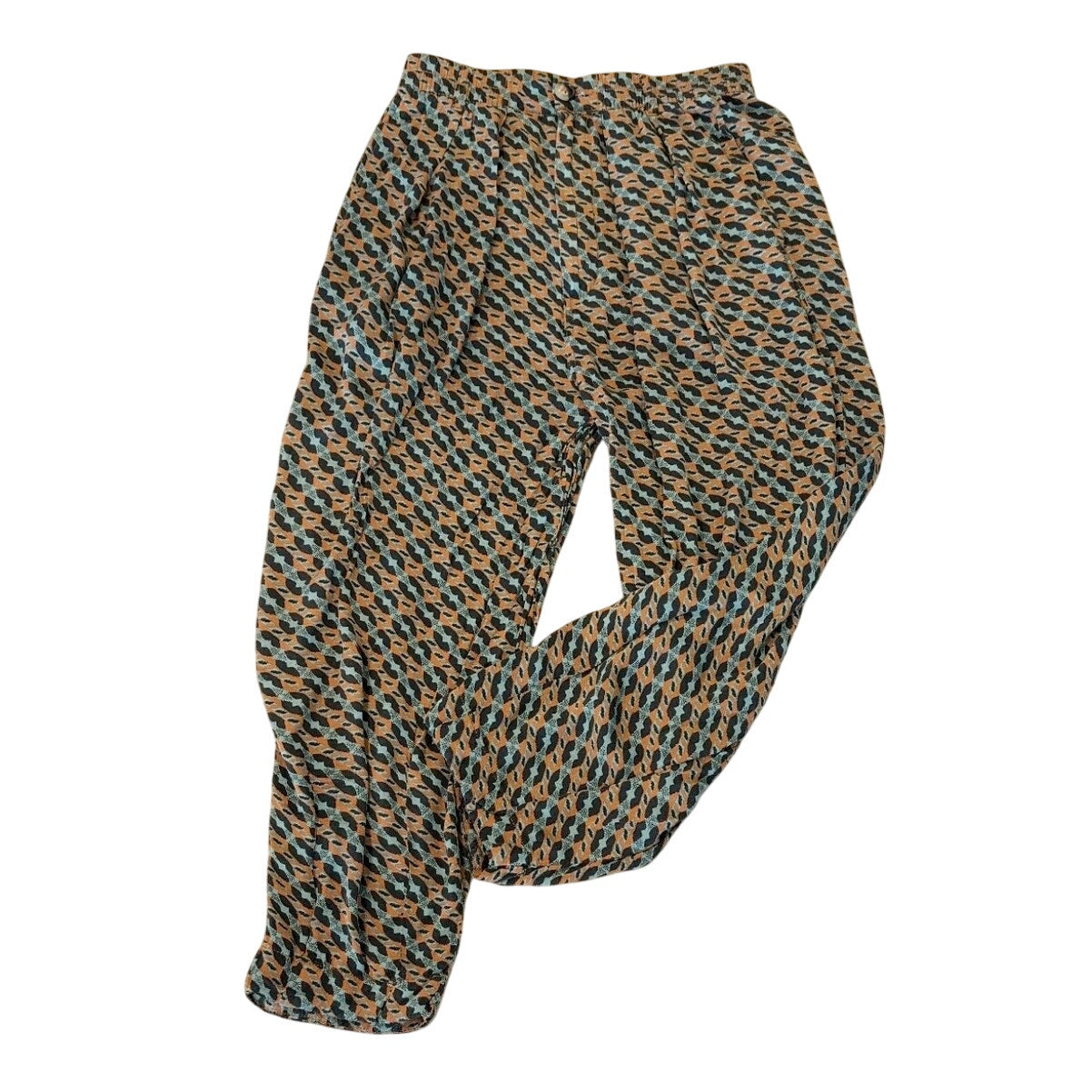 Urban Outfitters Reese Pleated Tapered Leg Pants Lightweight Multicolor