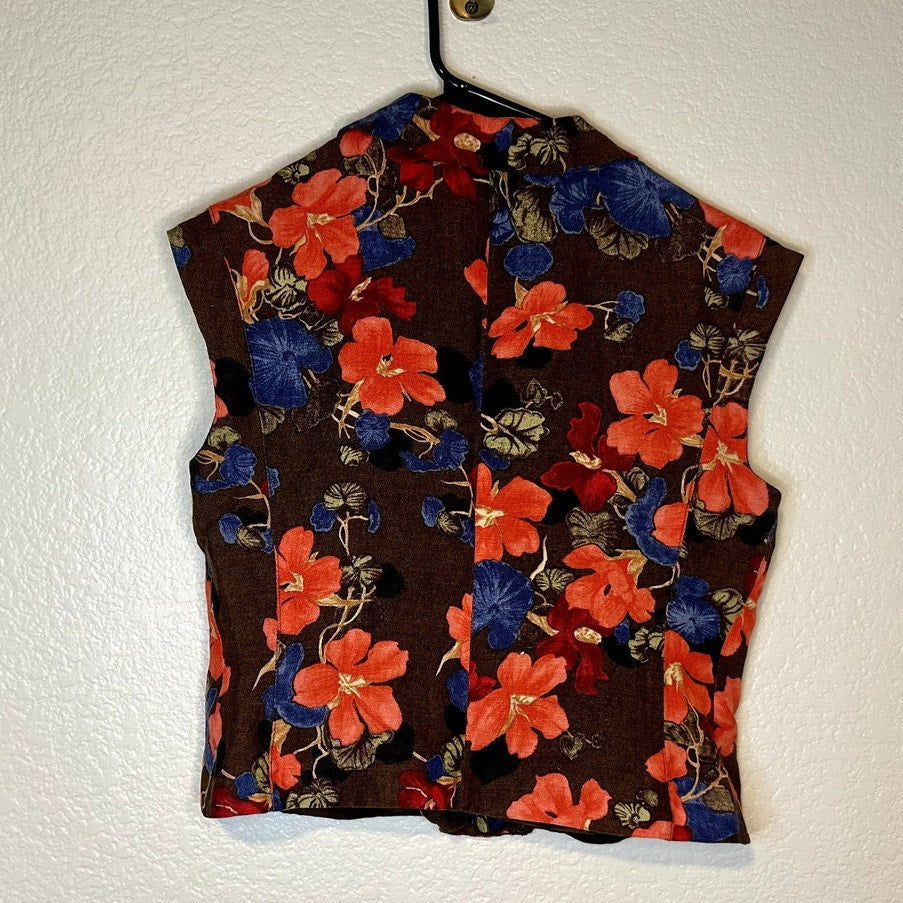 Vintage Harve Benard Women's Set Vest and Pant set 6P floral