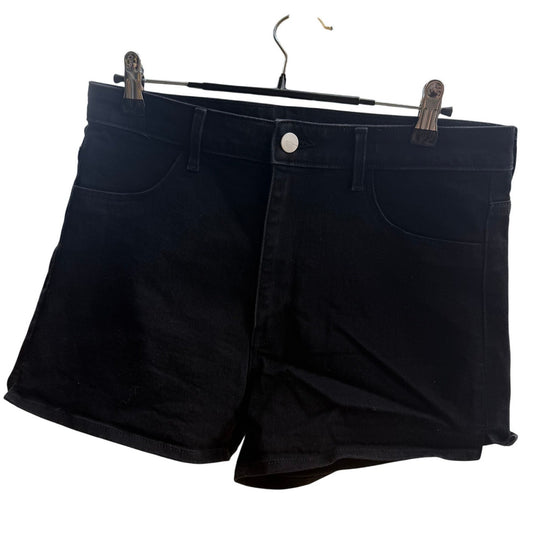 & Denim Size 10 Black Denim Short