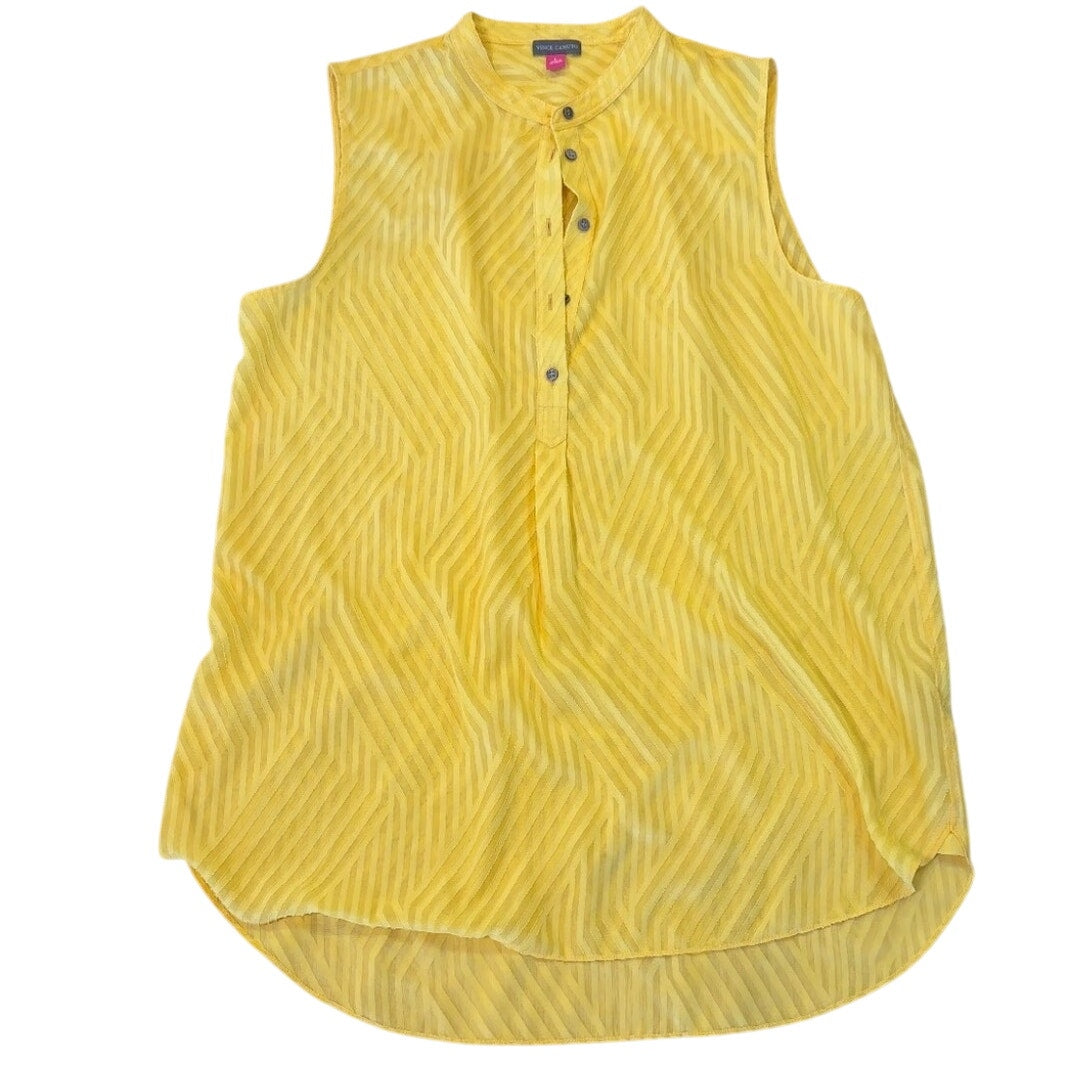 Vince Camuto Henley Tank Yellow Size L