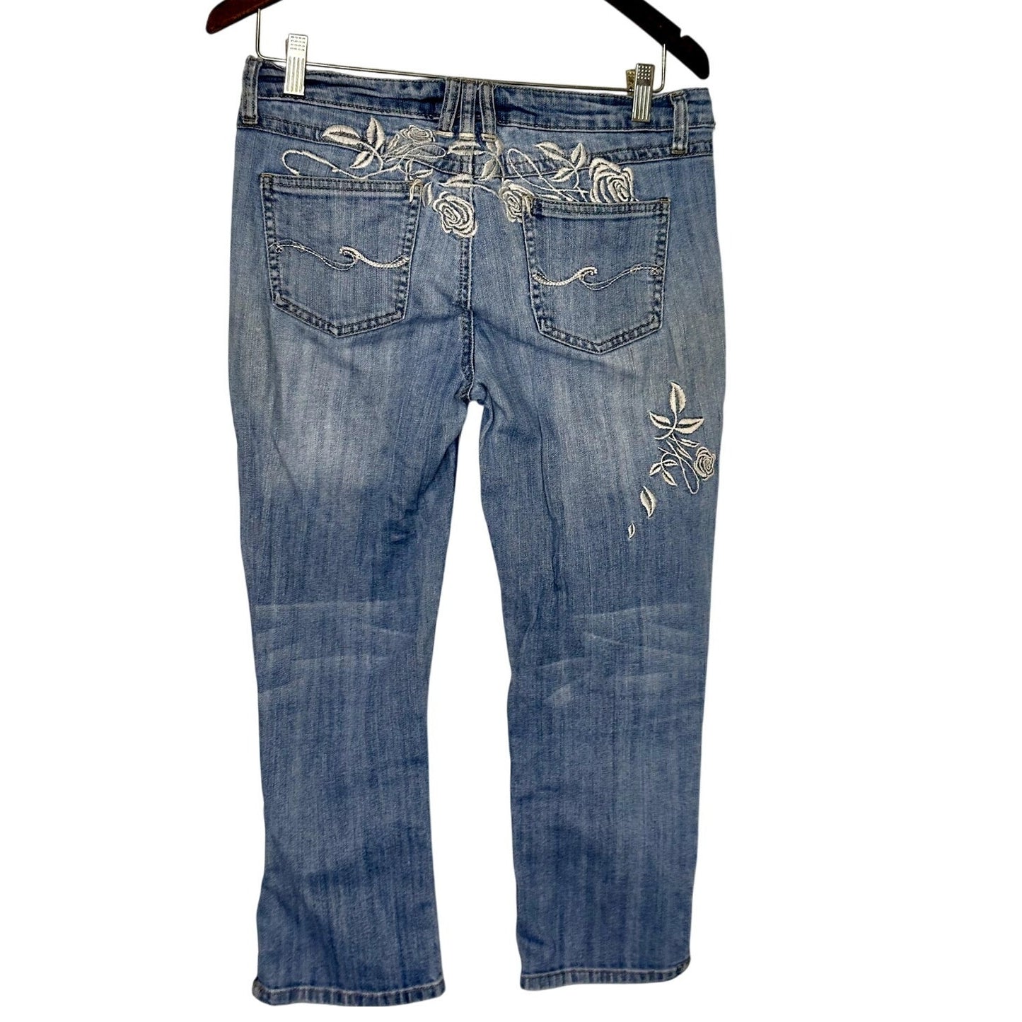 Candie's Denim Capris with Embroidered back