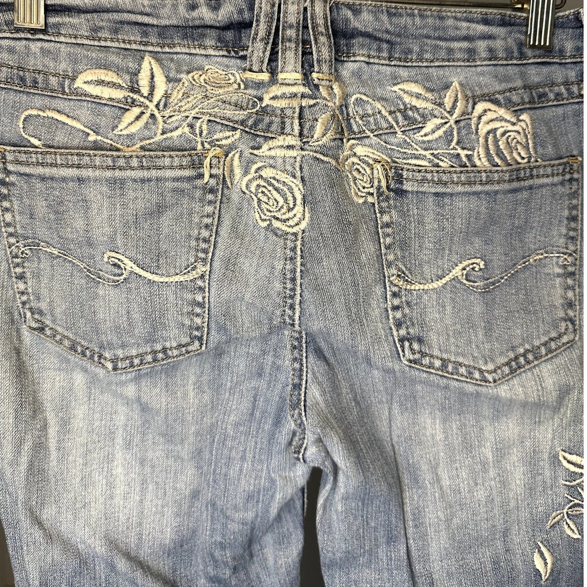 Candie's Denim Capris with Embroidered back