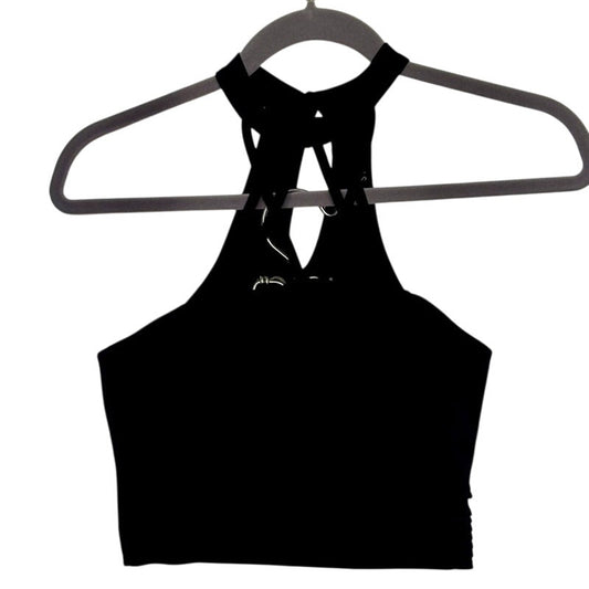 Iris mock neck criss cross crop top size small