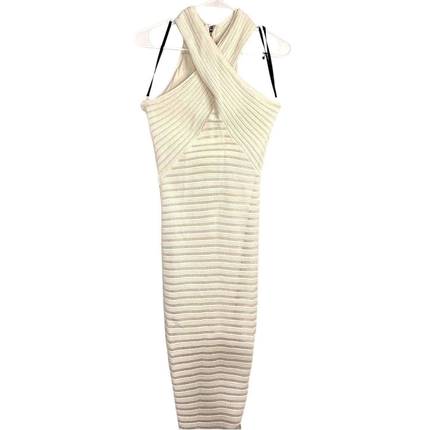 Marciano White Knit Bodycon Bandage Dress sleeveless Small