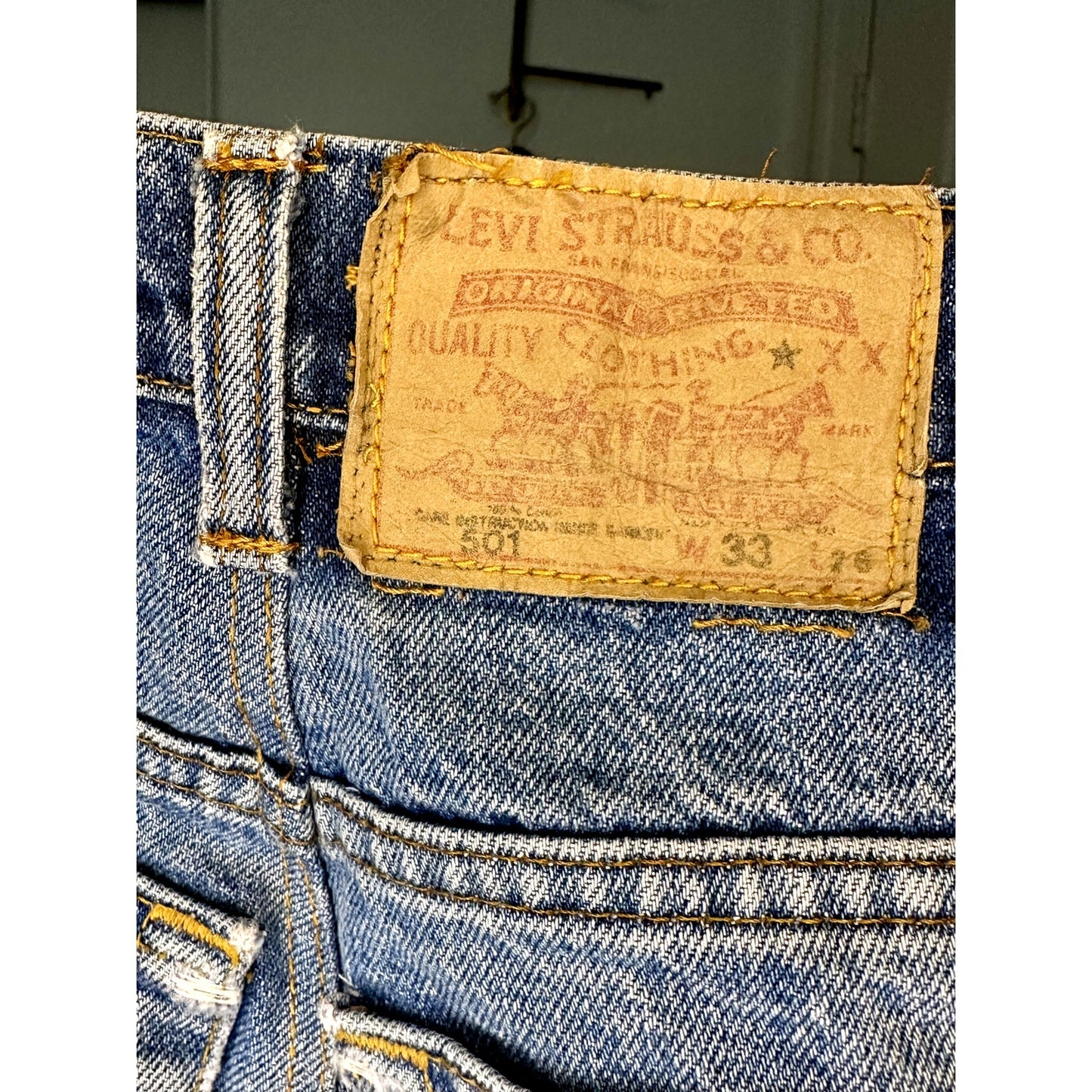 Levi's Upcycled distressed Shorts size 2-4