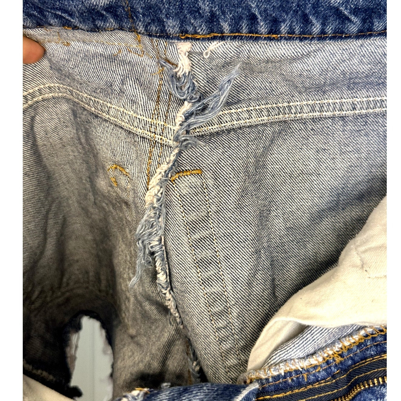 Levi's Upcycled distressed Shorts size 2-4