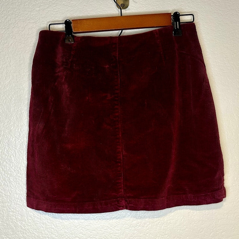 Others Follow Corduroy Button Up Skirt