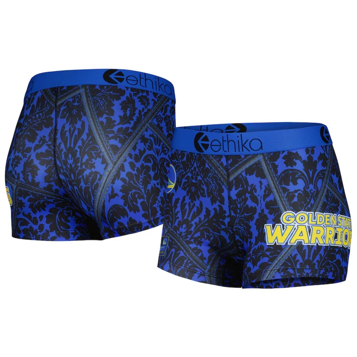 Golden State Warriors boy shorts and bra ethika small NBA