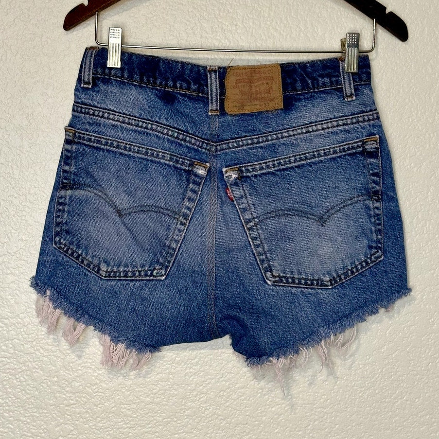 Levi's Upcycled distressed Shorts size 2-4